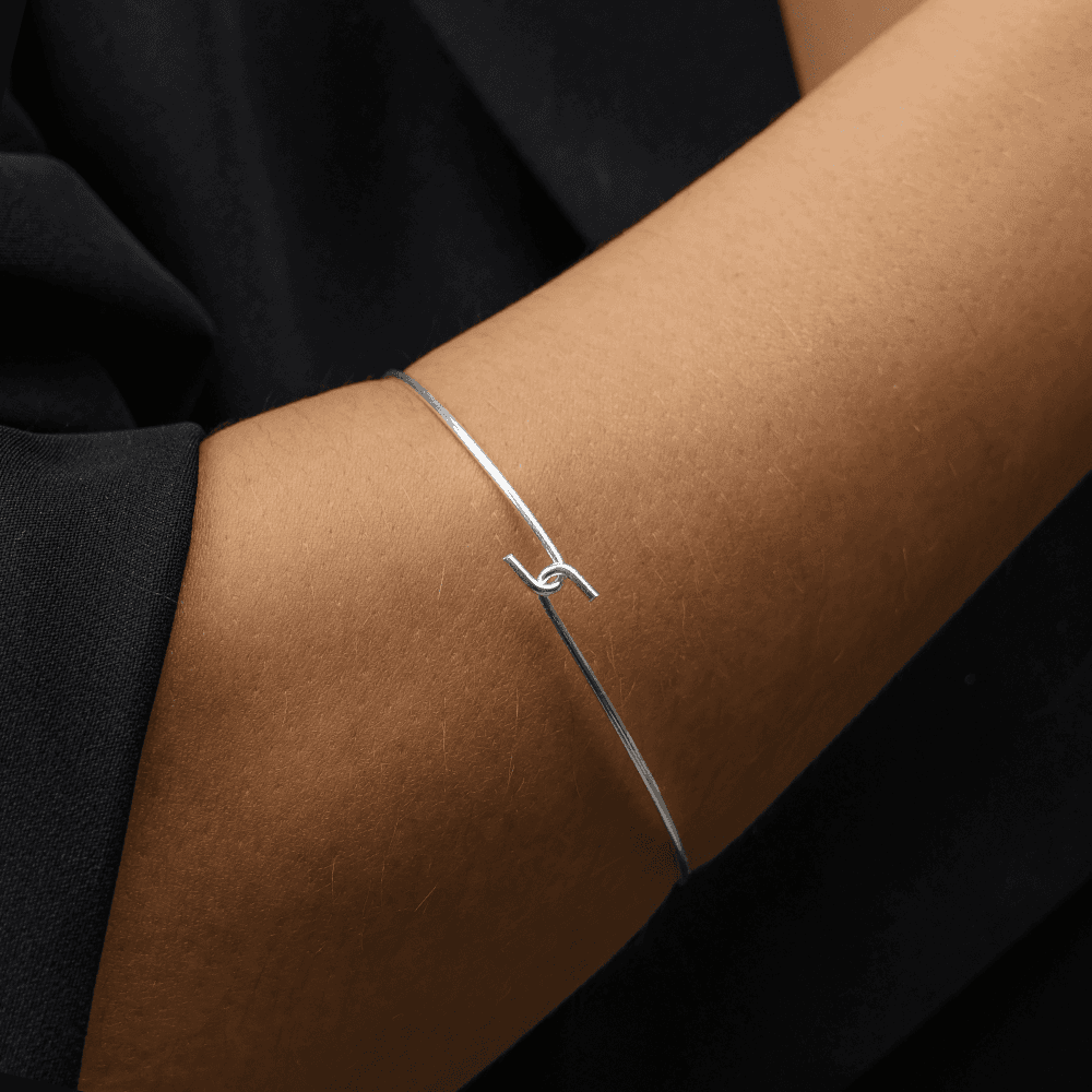 Bracelete Arame em Prata 925, imagem 2