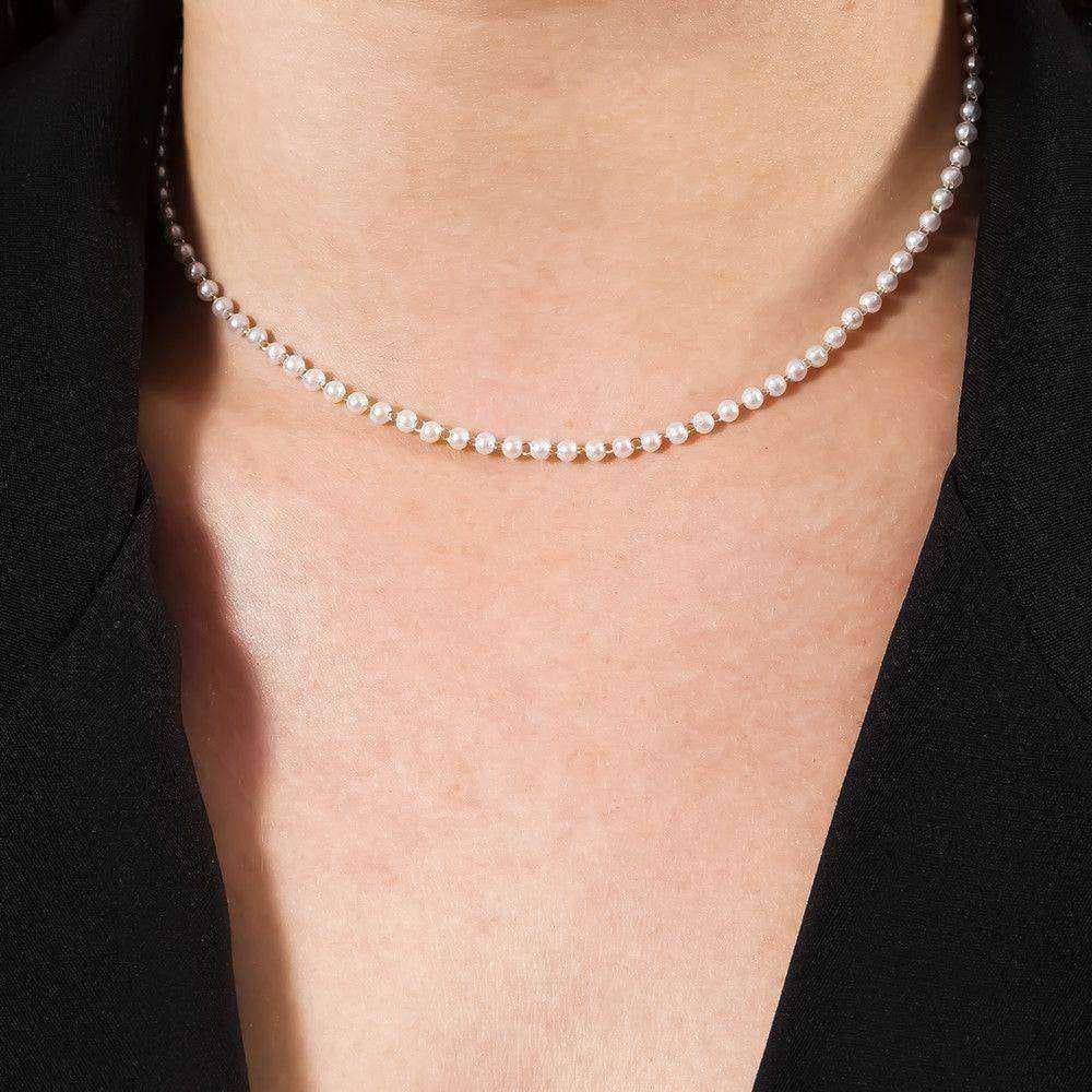 Colar Dourado Chocker de Pérolas, imagem 2