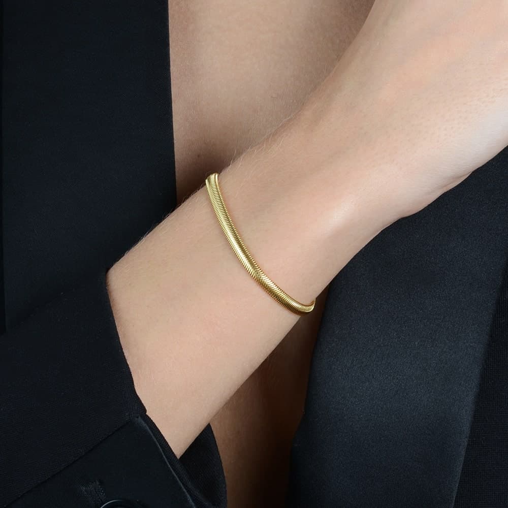 Pulseira Dourada Rabo de Rato, imagem 2