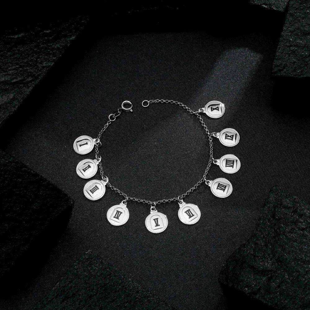 Pulseira Prateada 10 Dez Mandamentos, imagem 3